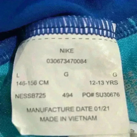 Nike Blue Cloud Cross Back Tankini Set Size Large (Fits like Women’s Med) - Picture 8 of 11